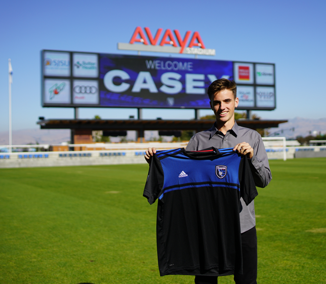 Casey Walls Signs with SJ Earthquakes The Marin Football Club